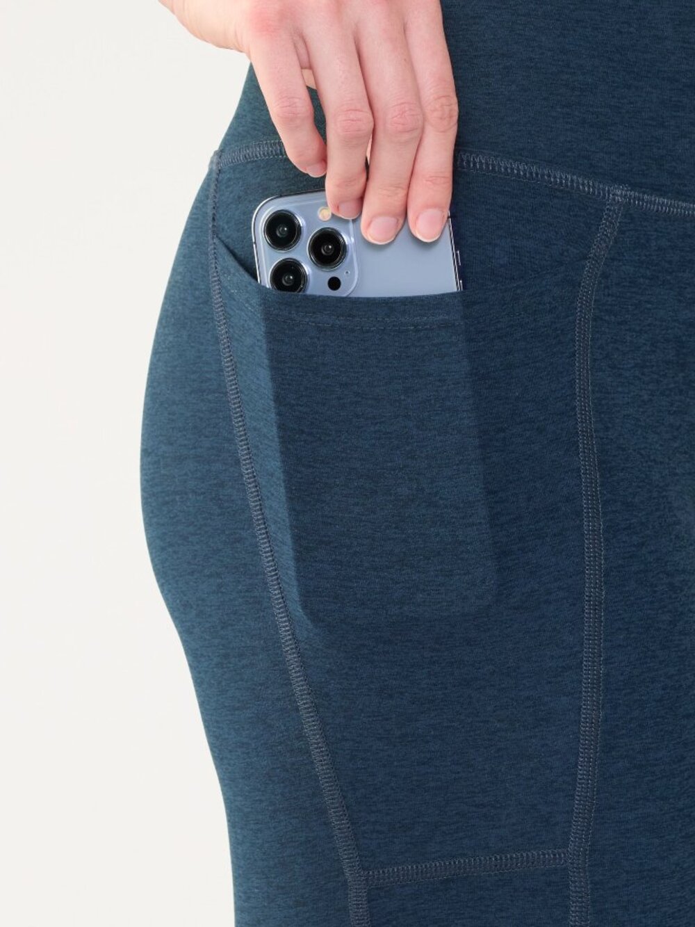 NWT S Beyond Yoga Out Of Pocket High Waist Midi Leggings *NOCTURNAL NAVY - Picture 11 of 11